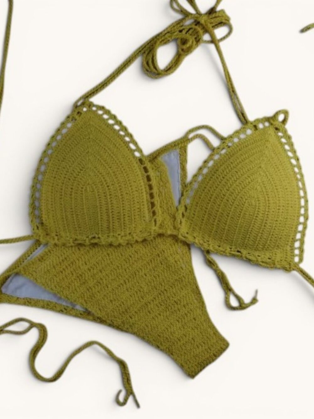 Lined Crochet Bikini